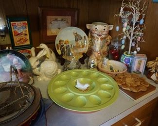 holiday decor, egg plate