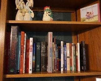 Books, tea pot, figurine, 