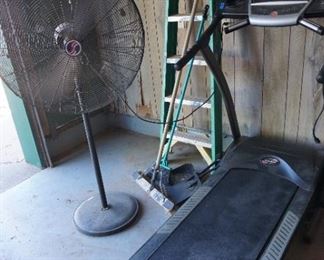 fan, ladder, treadmills
