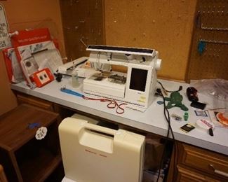 Viking Husqvarna Embroidery machine with 100's of designs, hoops and lots of accessories