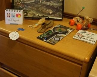 file cabinet, vintage toy 