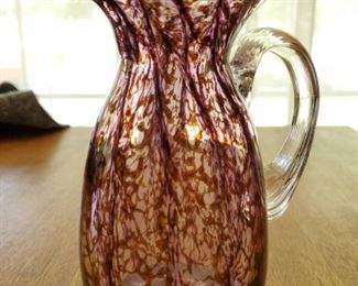 Art Glass Pitcher