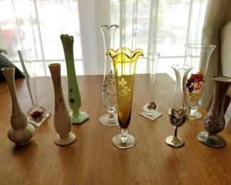 Collection Of 10 Bud Vases
