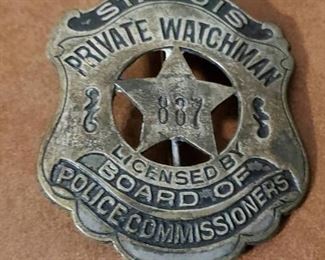 St Louis Police Commissioners Badge