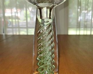 VaS Vitreum Crystal Art Glass Candlestick