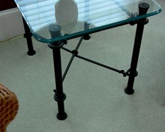 Glass and Metal Table