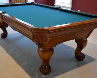 Brunswick Billiards table, pool cues and accessories (please ask for mover recommendation)
