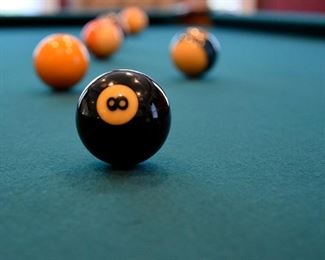 Brunswick Billiards table, pool cues and accessories (please ask for mover recommendation)