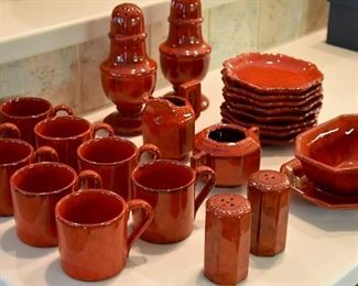 beautiful RED dishes!