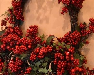 Holiday decor galore! Wreaths, garland, ornaments, figurines...