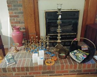 Several Brass Candle Stick Holders, many different sizes.