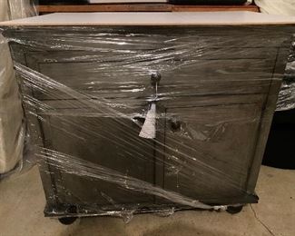 NEW Restoration hardware vanity sink with carrara marble top