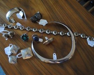 Sterling Silver Jewelry Including Native American