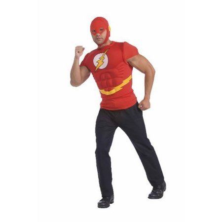 Rubie's Costume Co The Flash Muscle Chest Top with Mask - XL