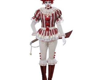 Sadistic Clown Women's Halloween Costume size XL
