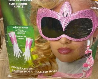 Pink Power Ranger Mask and Gloves