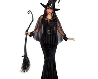 Dreamgirl Women's Bewitching Beauty Velvet Witch Costume Gown size L