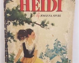 Heidi by Johanna Spyri 1938 Book