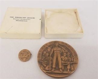 American Legion Bronze School Award with Box