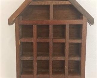 Vintage Wood Thimble Trinket Display Holder