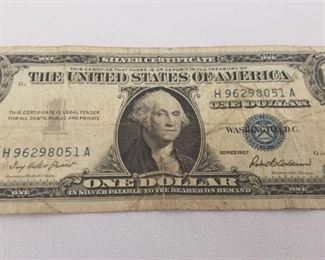 1957 Dollar Bill Silver Certificate