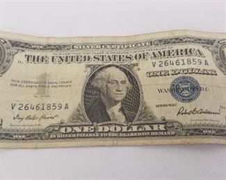 1957 Dollar Bill Silver Certificate