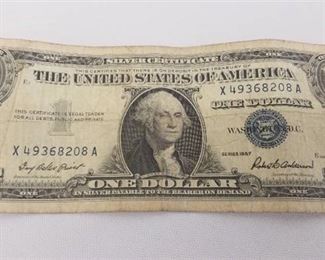 1957 Dollar Bill Silver Certificate