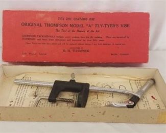 Vintage Original Thompson Model A Fly Tyer Vise with Box