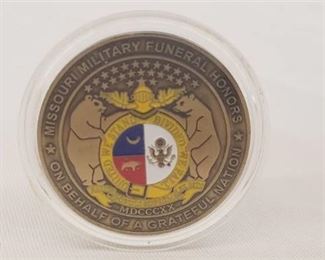 State of Missouri Military Funeral Honors Challenge Token Coin