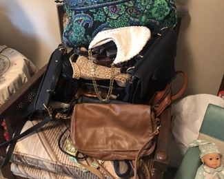 Galore of Purses including vintage Coach and Dooney and Burke  