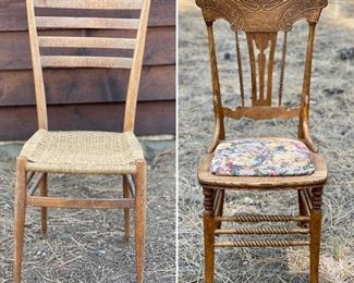 Sturdy vintage chairs