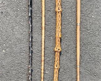 Walking Sticks/Canes - Stacked Bone, Cactus & Briarwood 