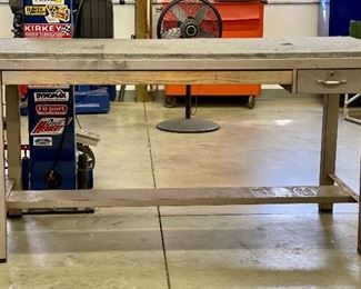 Large Metal Shop Table