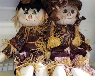Hand made Scarecrows - Adorable!