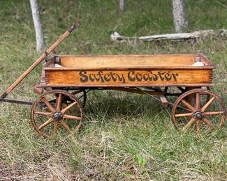 Antique "Safety Coaster" Wagon - all original parts!