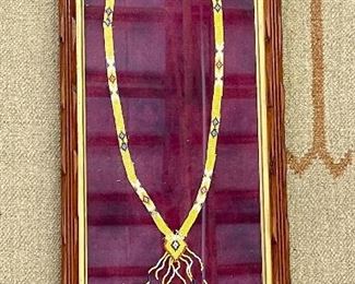 Native Beaded Necklace in Adirondack Frame