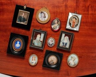 collection of miniature portraits