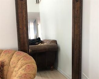 Large Mirror w/ Decorative Trim