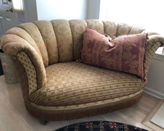 Pair of Elegant Channel Tufted Chairs (1 of 2)