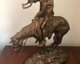 "The End Of The Trail" Remington/ Fraser  bronze sculpture
