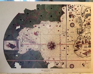 The New World 1500 Map Print by Juan de la Cosa 