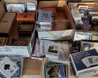 Large ( over 100 decks) playing card collection - NIB