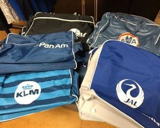 Vintage Travel bags - JAL, AA, PanAm, KLM