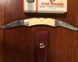 Case xx Micarta Texas Lock horn Knife 