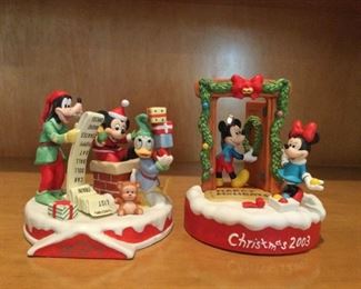 Disney Christmas Home For The Holidays and Grolier Christmas Checking It Twice