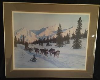 Pushing On Signed and Numbered by Artist Charles Gause