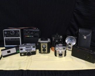 Vintage Cameras Various Brands Brownie and Instant