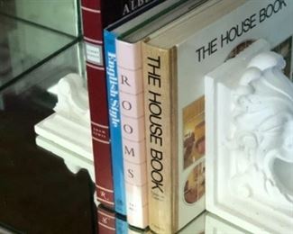 vintage books and book ends