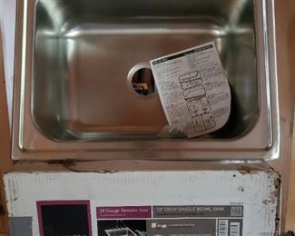 ELKAY 10" deep single bowl/sink