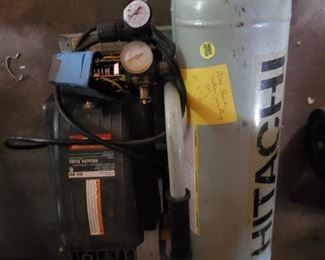 Hitachi air compressor sold as is